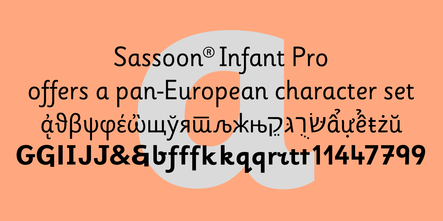 Sassoon Infant Pro Font preview